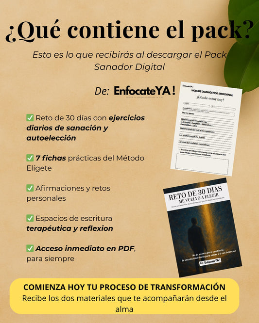 Pack Sanador Digital – Reto de 30 Días + Método Elígete